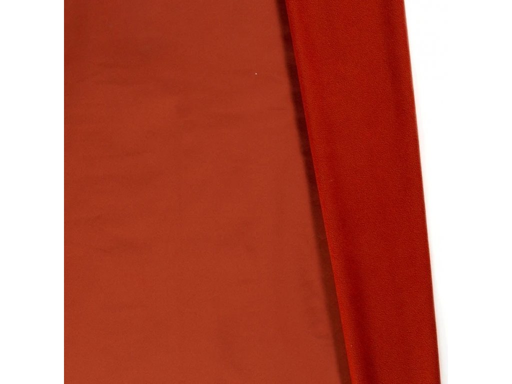 Zimní softshell jednobarevný - cihlová