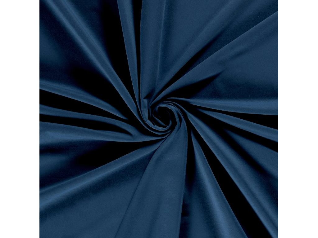 Teplákovina / French Terry počesaná - modrá indigo | Mojelátky.cz