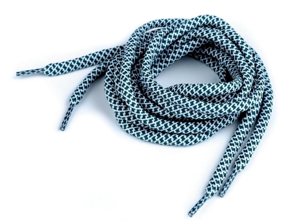 Tkanička do bot, tenisek, mikin délka 130-140 cm - zelená