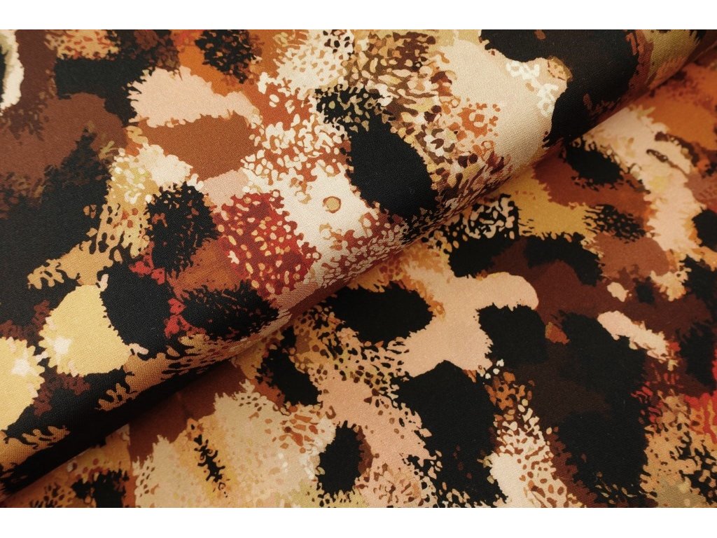 Viskóza - skvrny leopard | Mojelátky.cz