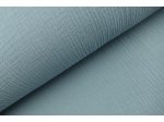 Dvojitá gázovina / mušelín / jednobarevná - světlá jeans
