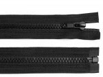 Kostěný zip dělitelný, délka 130 cm - černá