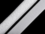 Suchý zip  metráž - háček+plyš - bílá (20 mm)