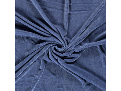 Bambusové froté - jeans - 0,45 m