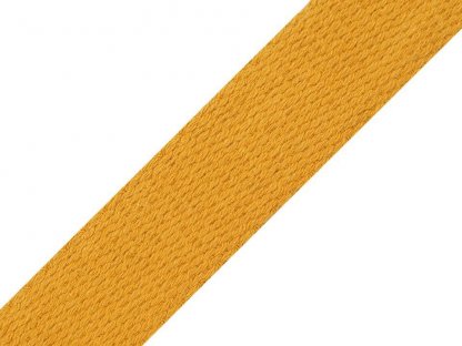 Bavlněný popruh šíře 25 mm - hořčicová - 1,15 m