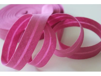 Bavlněný šikmý proužek - 400773 bubblegum - 1,2 m