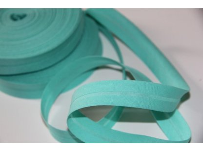 Bavlněný šikmý proužek - mint 700241 - 0,55 m