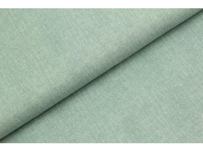 Jednobarevná bavlněná látka / plátno - režný efekt dusty mint