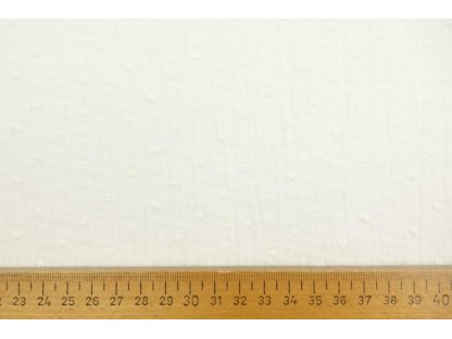 Dvojitá gázovina dobby - smetanová - 0,5 m 2
