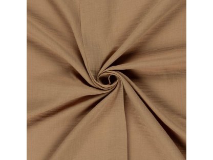 Dvojitá gázovina / mušelín / jednobarevná - velbloudí - 0,5 m 2