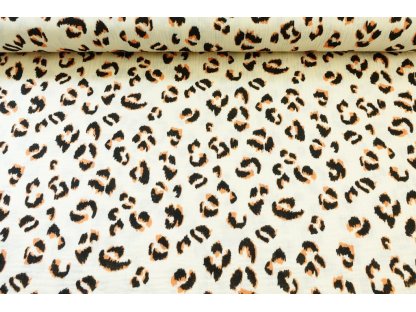 Dvojitá gázovina / mušelín - Leopard