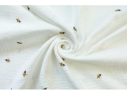 Dvojitá gázovina / mušelín - Včely
