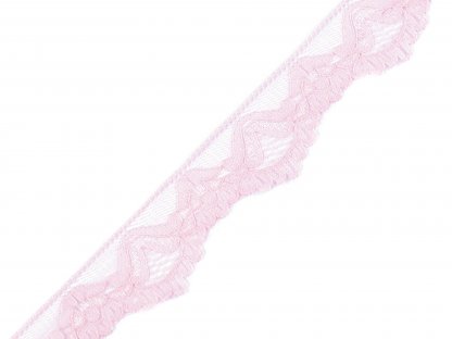 Elastická krajka šíře 30 mm - růžová - 1,7 m