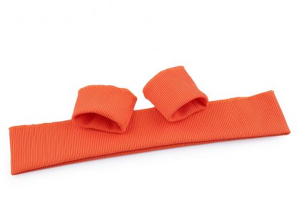 Elastické náplety šíře 7 cm sada (2x rukáv, 1x pás) - růžová