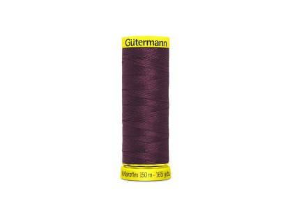 Elastické nitě Gütermann Maraflex 150 m - 369 vínová
