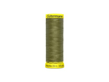 Elastické nitě Gütermann Maraflex 150 m - 432 khaki