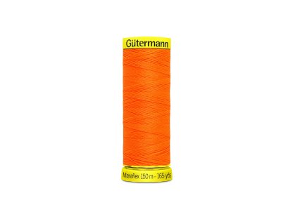 Elastické nitě Gütermann Maraflex 150 m - 3871 neonová oranžová
