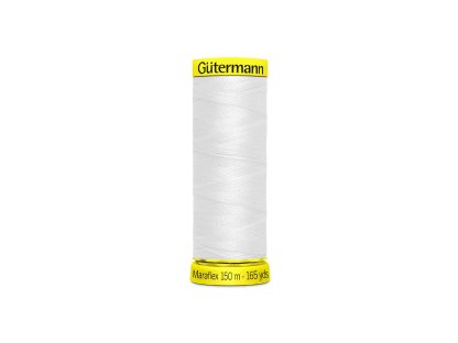 Elastické nitě Gütermann Maraflex 150 m - 800 bílá
