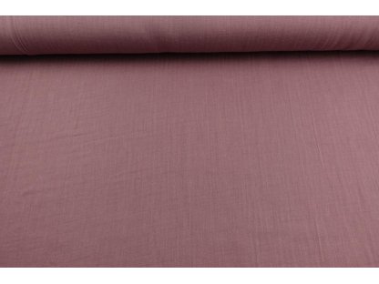 Hladká směsová gázovina / mušelín - mauve - II. jakost - 1,05 m