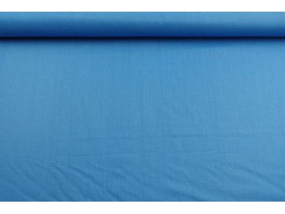 Jednobarevná bavlněná látka / plátno - modrá jeans - 0,5 m 2