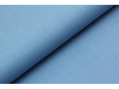 Jednobarevná bavlněná látka / plátno - modrá jeans (1308) - II.jakost - 0,5 m
