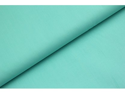Jednobarevná bavlněná látka / plátno - pastelová tyrkysová (15-5218) - 0,5 m