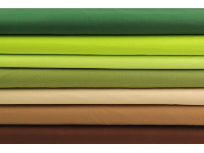 Jednobarevná bavlněná látka / plátno - zelená khaki (18-0332) - II. jakost - 0,55 m