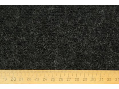 Kostýmová látka / letní buklé - černá - 0,6 m 2