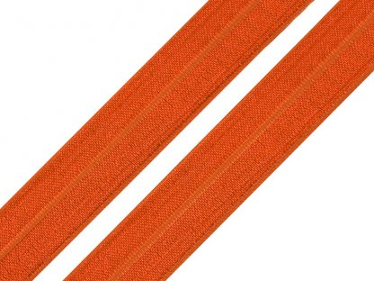 Lemovací pruženka půlená - 20 mm - tmavá oranžová - 1,8 m