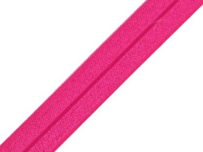 Lemovací pruženka půlená šíře 16 mm - fuchsiová - 1,35 m