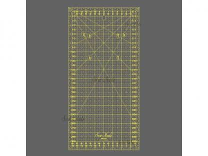 Metrické rastrové pravítko 16 x 32 cm