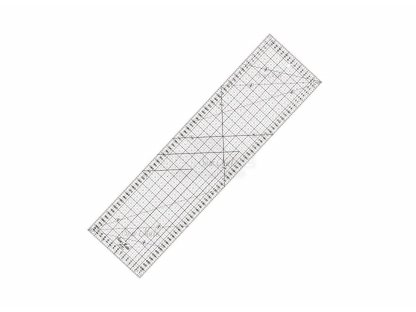 Metrické rastrové pravítko 16 x 60 cm - černá