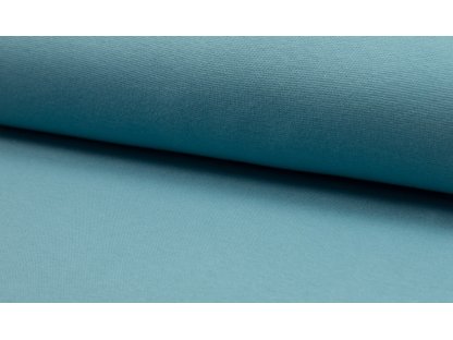 Náplet hladký - RIB 1x1 - 005 - dusty aqua - 0,5 m