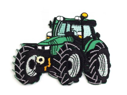 Nažehlovačka traktor - zelená