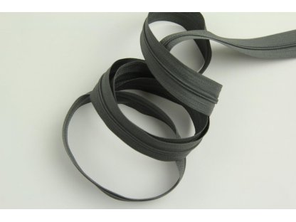 Nekonečný zip spirálový 3 mm - tmavě šedý - 0,55 m