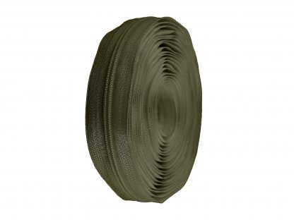 Nekonečný zip spirálový 5 mm - 327 khaki - 0,75 m