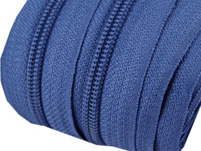 Nekonečný zip spirálový 5 mm - modrý - 1,6 m