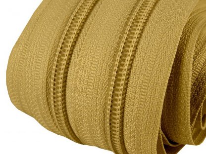 Nekonečný zip spirálový 5 mm - zelenožlutá - 1 m