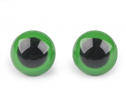 Oko s pojistkou 18 mm - zelené