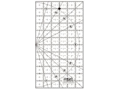 Palcové rastrové pravítko OLFA QR-6x12"