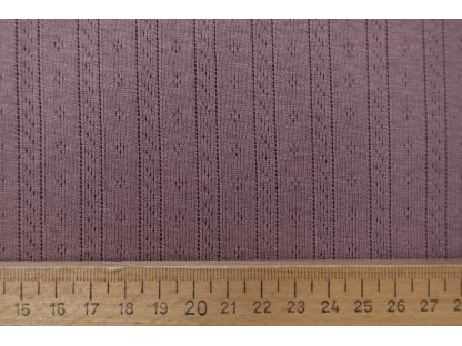 Pointoille úplet pruhy - mauve 2
