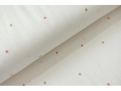 Pointoille úplet pruhy - mini kvítky