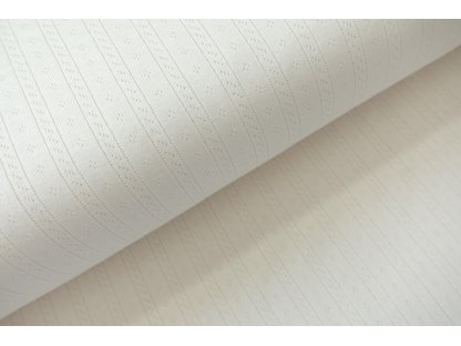 Pointoille úplet pruhy - smetanová