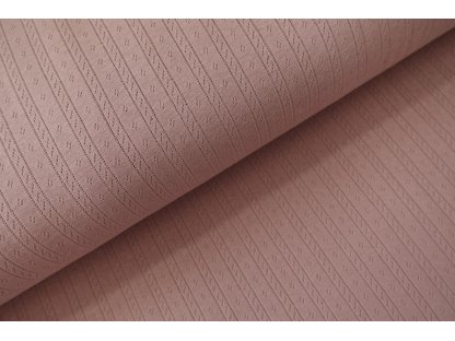 Pointoille úplet pruhy - starorůžová