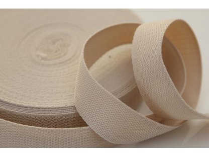 Popruh polypropylénový šíře 30 mm - světle béžový