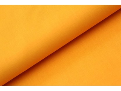 Jednobarevná bavlněná látka / plátno - pomerančová (14.1050)