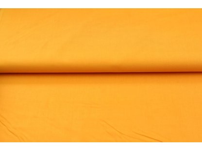 Jednobarevná bavlněná látka / plátno - pomerančová (14.1050)