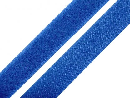 Suchý zip  metráž -  háček+plyš - modrá (20 mm)