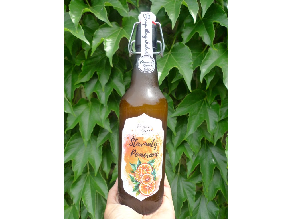 Hustý a lahodný pomerančový sirup Moravia Essence 
