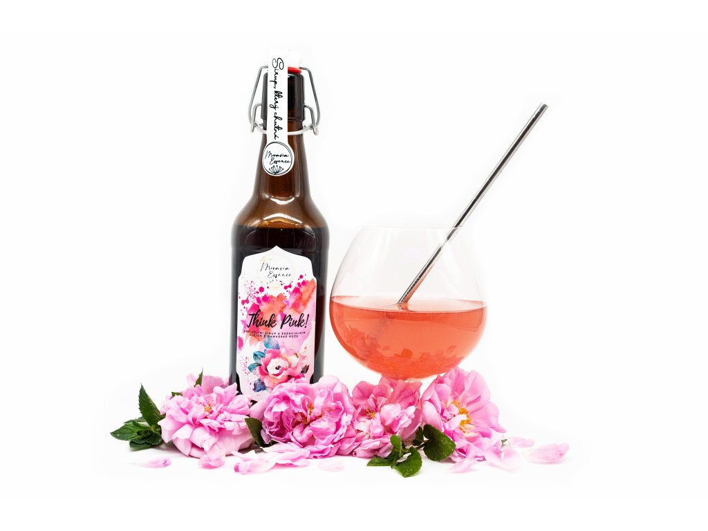 Think Pink! Sirup s damašskou růží
